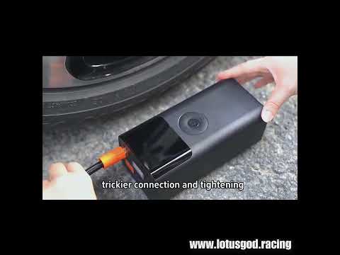 Black 12000mah 5 In 1 Portable 12 Volts Car Jump Start + Air Pump Compressor Tyre Inflator + Power Bank + Led Light 12V Car Battery Starter