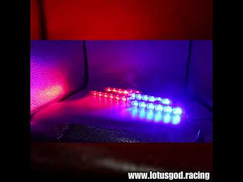 12 Volts Strong Powerful Strobe Red | Blue Red Police Led 24 LED Lights + Wireless Controller