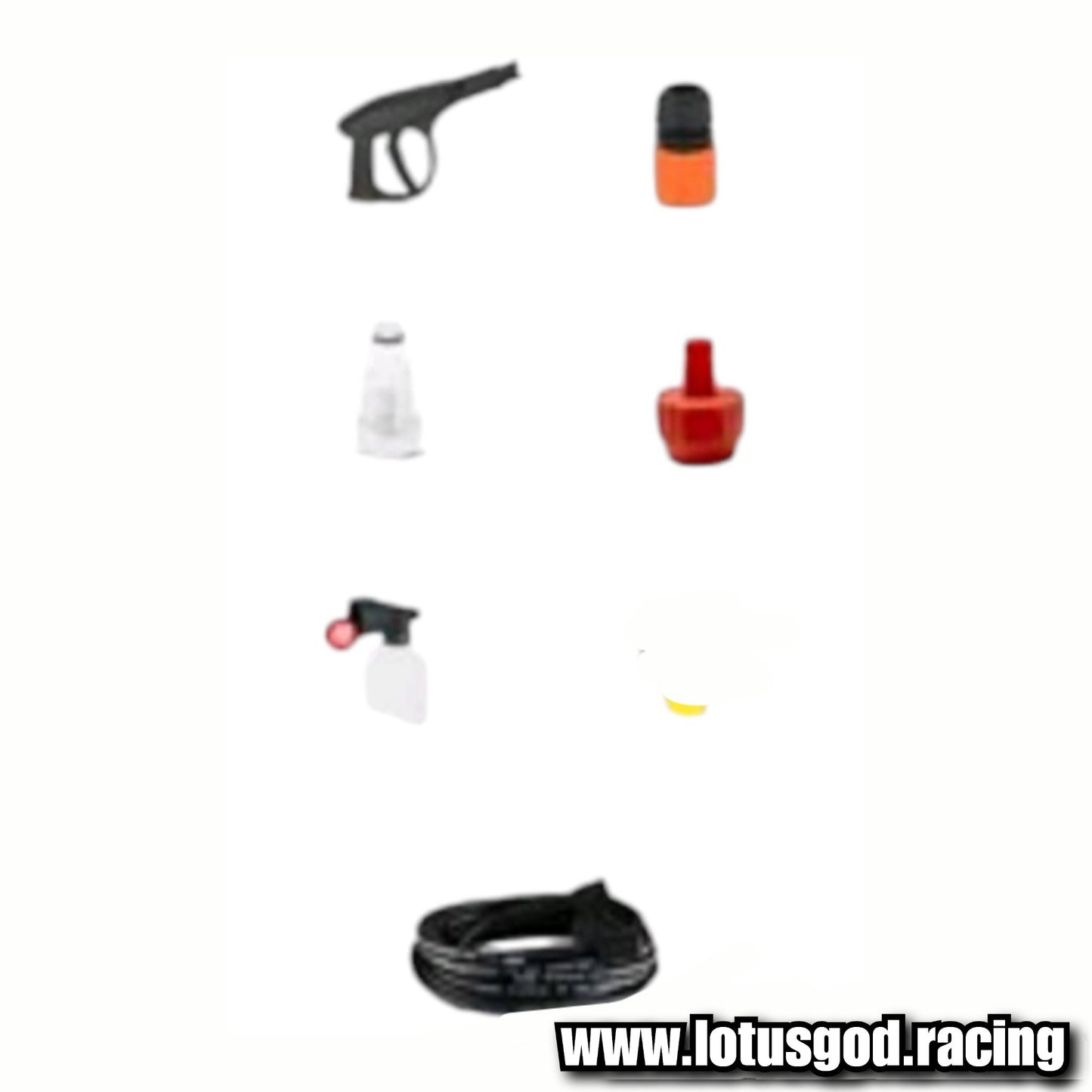 4800w Wired 120 To 180 Bar Super Turbo Booster Portable Water Jet High Pressure Wash Machine Spray Gun Cleaner Tool + Snow Foam Bottle Set