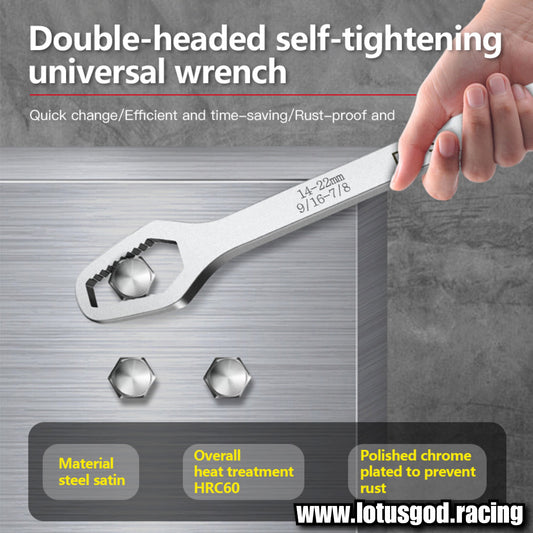 Universal 14mm - 22mm | 8mm - 23mm Double Head Adjustable Wrench Torx Spanner Hand Gun Tool