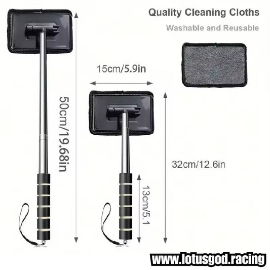 Micro Fiber Window Cleaner Brush Windshield Wiper Microfiber Wiper Cleaning Wash Tool With Extended air Long Handle