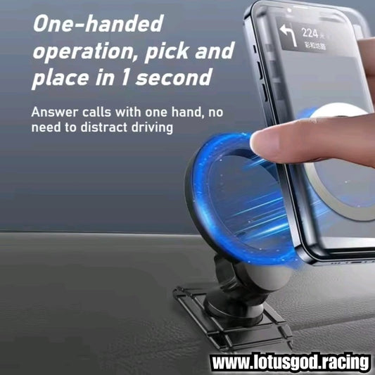 Universal 360 Degree Foldable Magnetic Car Phone Holder for MagSafe Dashboard Magnet Car Mount for iPhone Android Handphone Etc