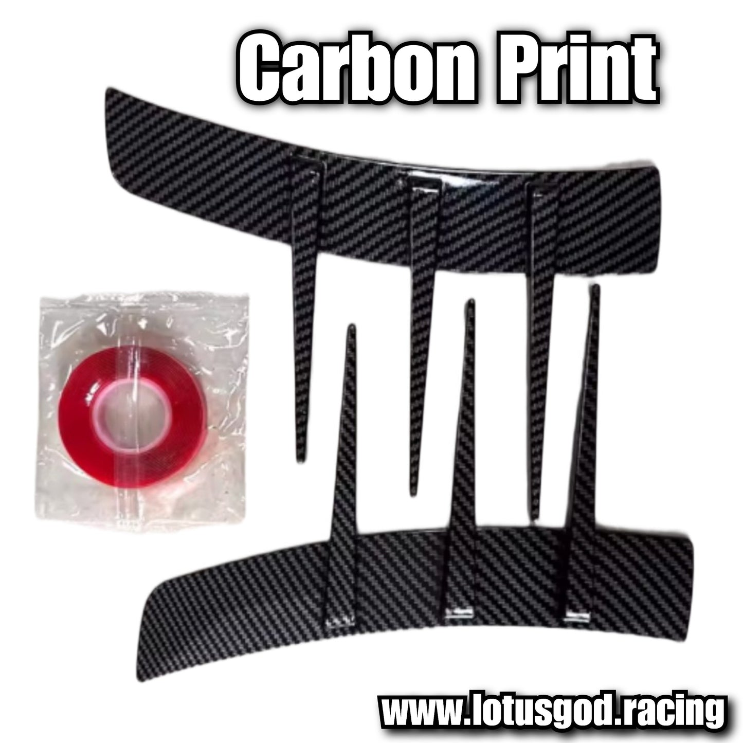 2 X New Universal Front Rear Bumper Lip Air Vent Trim Spoiler Canards Splitter Fender 3 Fin Styling Accessories