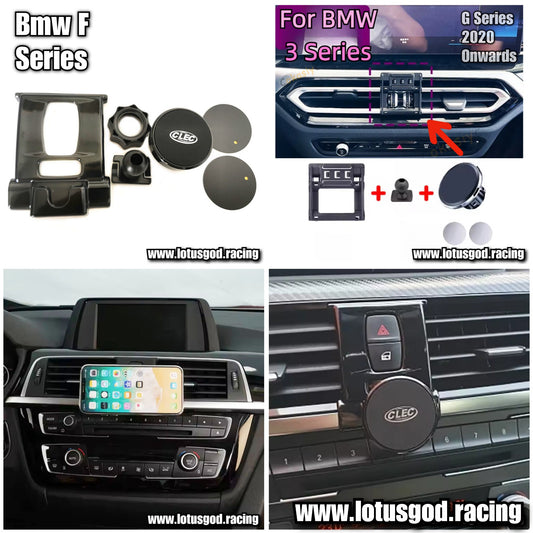 Center Dash Strong Suction 360 Degree Magnetic Phone Hp Holder Dashboard Magnet Car Mount iPhone Android Handphone For Bmw F30 F31 F32 F33 F33 F35 F36 G20 G21 G22 G28