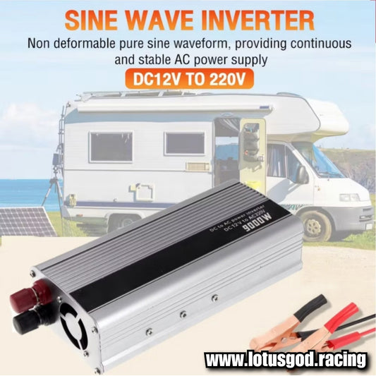 9000W Cigarette Socket Lighter + 12 Volt Cable Inverter 12V To 220V Plug Voltage Converter + USB | EU/UK/AU/Universal Socket Auto Car Accessories