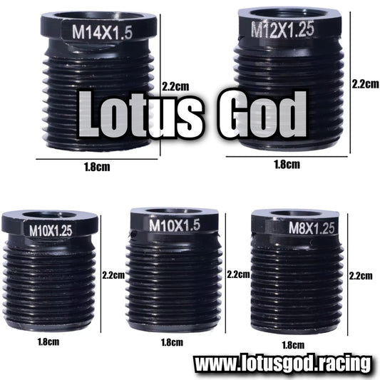 Universal Van Car Auto Manual Gear Shift Stick Shifter Knob Boot Retainer Shift Screw Thread Adapter M8 X 1.25 | M10 X 1.25 | M10 X 1.5 | M12 X 1.25 | M14 X 1. 5 (5 Pieces)