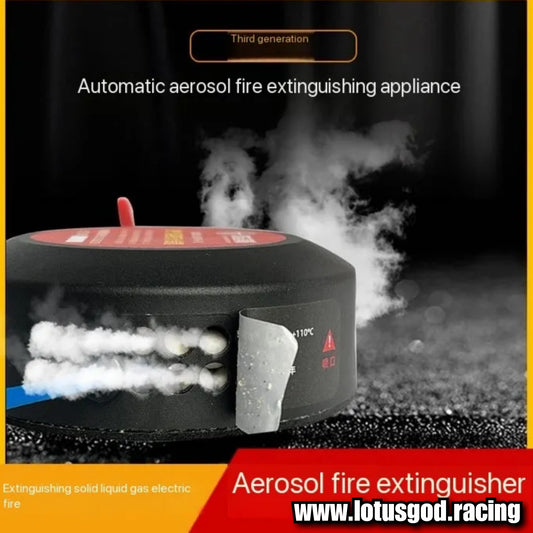 Lotus God Automatic High Performance Emergency Round Fire Extinguisher For Circuit Board Car Lorry Van Pick Up Truck Super Cars Bonnet Engine Bay Etc 100g