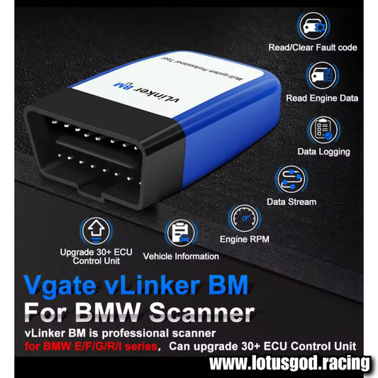 Wireless OBD vLinker BM ELM327 Scanner Bluetooth 4.0 OBD2 Car Diagnostic Auto Scan Tool ELM 327 V1.5 For Bmw Bimmercode Bimmerlink Mini F54 F55 F56 F57 F60