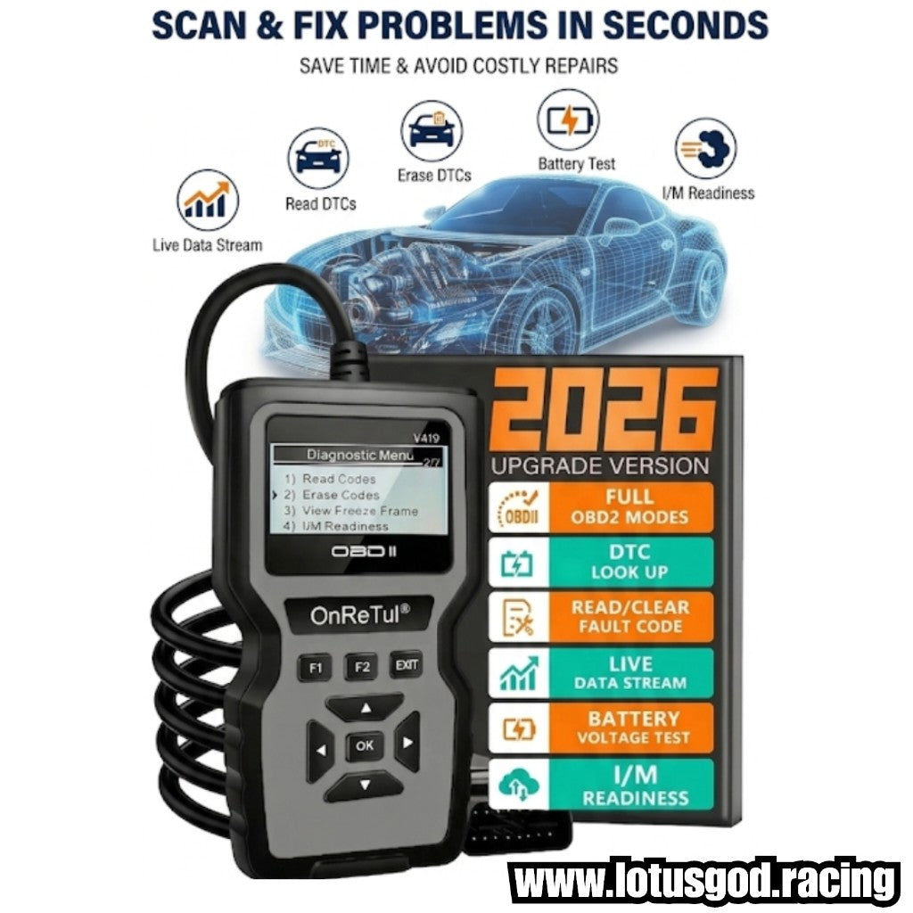 OBD2 Scanner & Fault OBD Code Test Reader | Real Time Diagnostics & Battery Voltage Tester V419