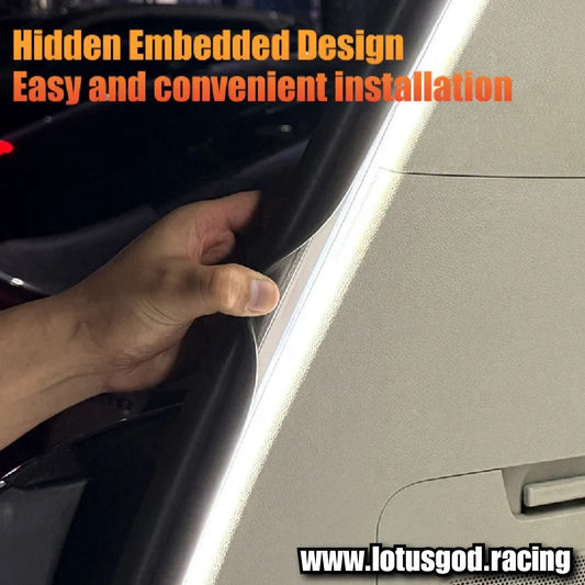 4 Meters 12V Super White Sequential Scan Mode Bright Led Light Car Hood Bonnet Boot Strip Interior Ambient Neon Lamp (1 Piece)