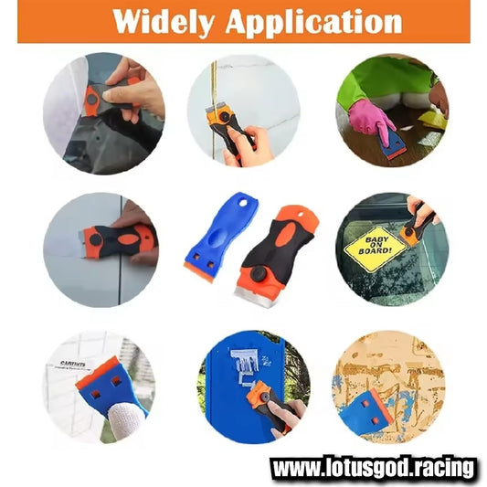 Vinyl Wrap Tool Kit Felt Squeegee Scraper Craft Cutter For Decal Sticker Window Tint Spatula Cutter Vehicle Wrap Accessories (43 Pieces)