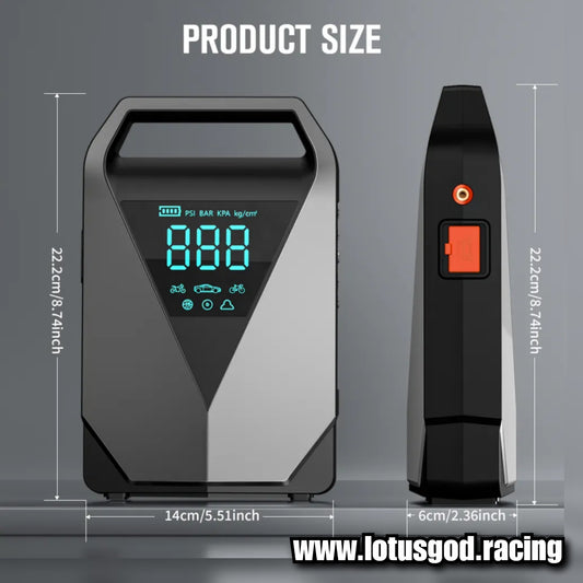 12000mah 4 In 1 Portable 12 Volts Car Jump Start + Air Pump Compressor Tyre Inflator + Power Bank + Led Light 12V Car Battery Starter