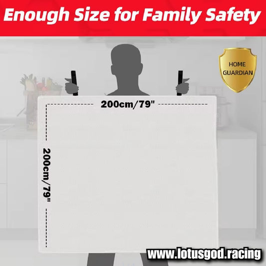 1 Meter | 2 Meters Portable Soft Case Fire Blanket Emergency Heat Retardant Suppression Survival Shelter Safety Cover Fire Extinguisher Fireproof Mat For Car Lorry Van Pick Up Truck Coach Home House Etc