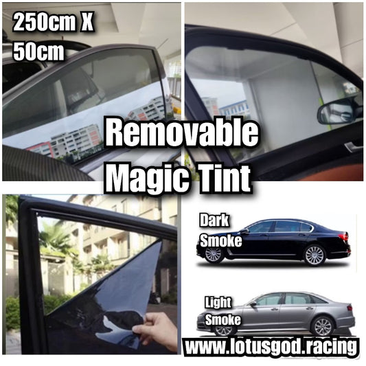 Super Magic Window Solar Fexible Film Removable Reusable Static Cling Non Glue Adhesive No Residue For Glass Car Lorry Van Pick Up Etc 250 X 50cm