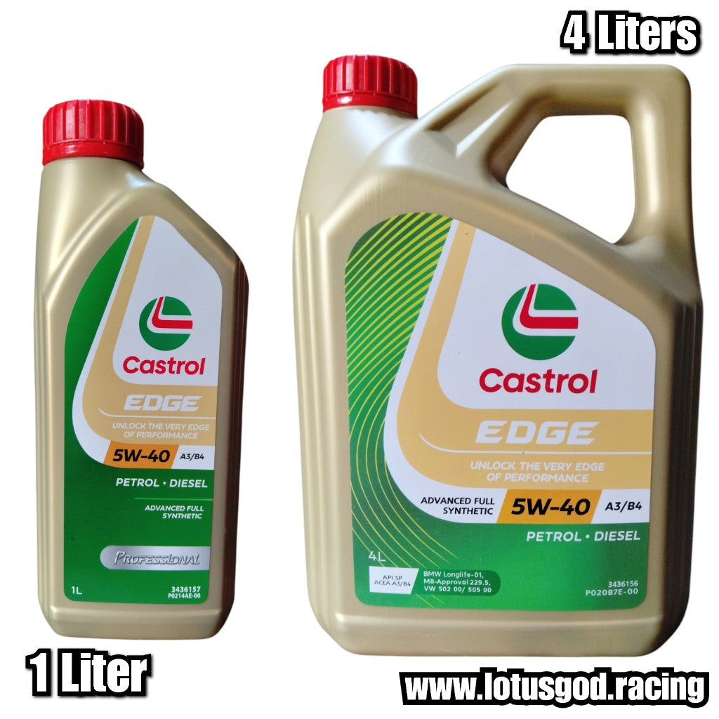 Original Authentic Castrol EDGE Professional 5W-40 Advanced Full Synthetic Engine Oil (1 Liter / 4 Liters)