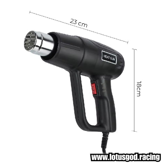 2000W 2 Temperature Settings 60-600°C Thermal Heat Gun Blower Hot Air Tool Kit For DIY Shrink PVC Tubing Wrapping Crafts Eu Plug