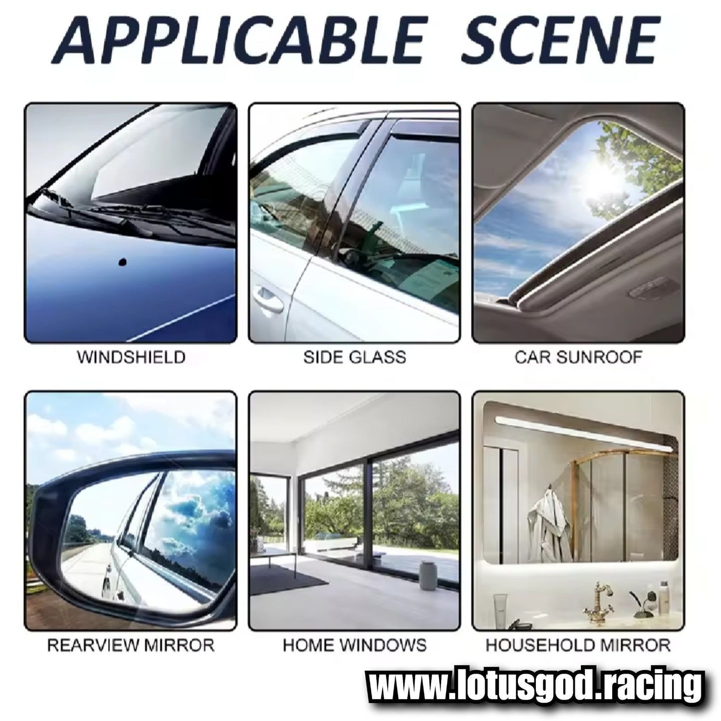 Super Hydrophobic Coating Windshield Water Repellent Anti Fogging Wind Screen Glass Rear View Mirror Polish Auto Cleaning Spray 200ml