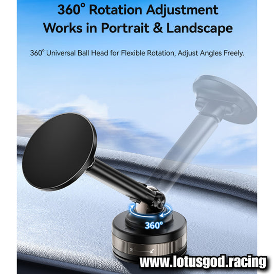Universal Sunroof Glass Flat Surface 360 Degree Foldable Magnetic Car Phone Holder for Mag Safe Dashboard Magnet Car Mount for iPhone Android Handphone Etc