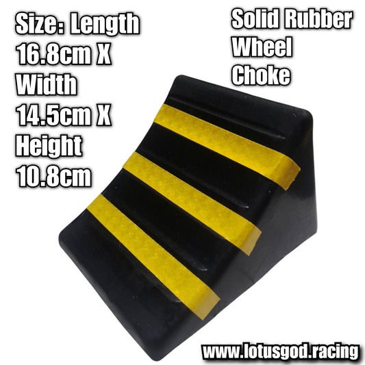 Universal Solid Rubber Wheel Chock Heavy Duty Rim Block Anti Slip Slope Plastic Base Tyre Stopper Block For All Vehicle Car Suv Etc