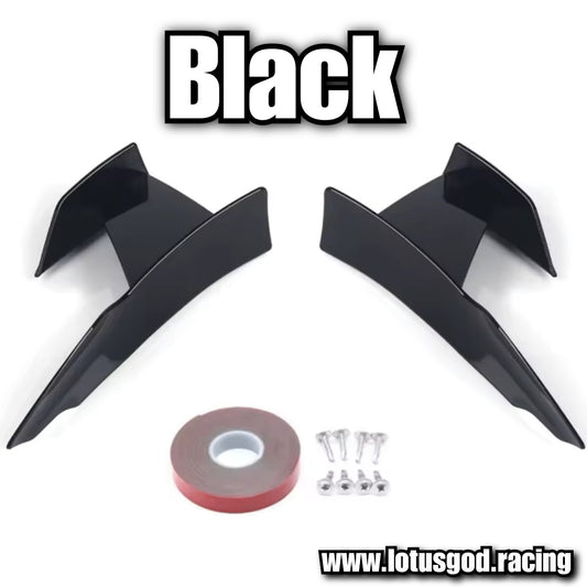 Universal Front Rear Bumper Lip Air Vent Trim Spoiler Canards Splitter Styling Accessories