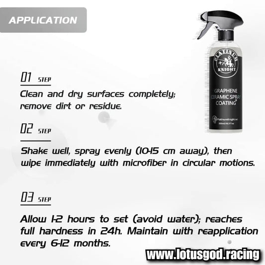 Graphene Nano Super Easy Smooth Coat Revolutionary Hydrophobicity Booster Spray Sealant