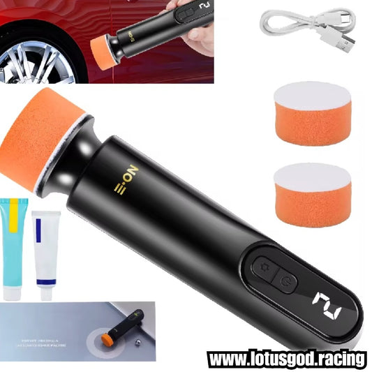 2 Inch | 5cm Mini Wireless Car Buffer Polisher & Scratch Repair Kit | 3-Speed LED Display & Type C Rechargeable For Car Bikes Motorcycle Etc