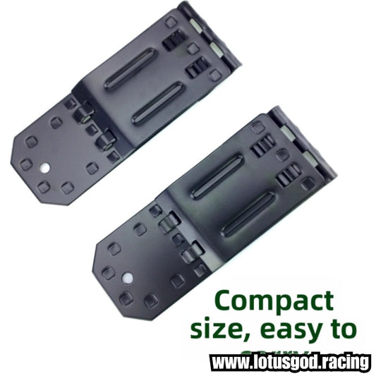 Universal Solid Folding Metal Wheel Chock Heavy Duty Rim Block Anti Slip Slope Strong Base Tyre Stopper Block For All Vehicle Sedan Sports Car Suv Etc (2 Pieces)