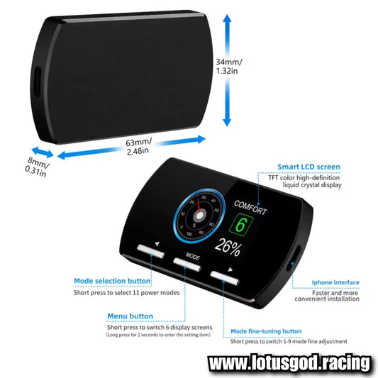 Electronic Throttle Response Digital Controller Racing Boost Accelerator Sprint Drive 10 Modes Plug & Play Car Pedal Power Booster Acceleration Kit For Bmw 1 2 3 4 5 6 7 Mini Gp R53