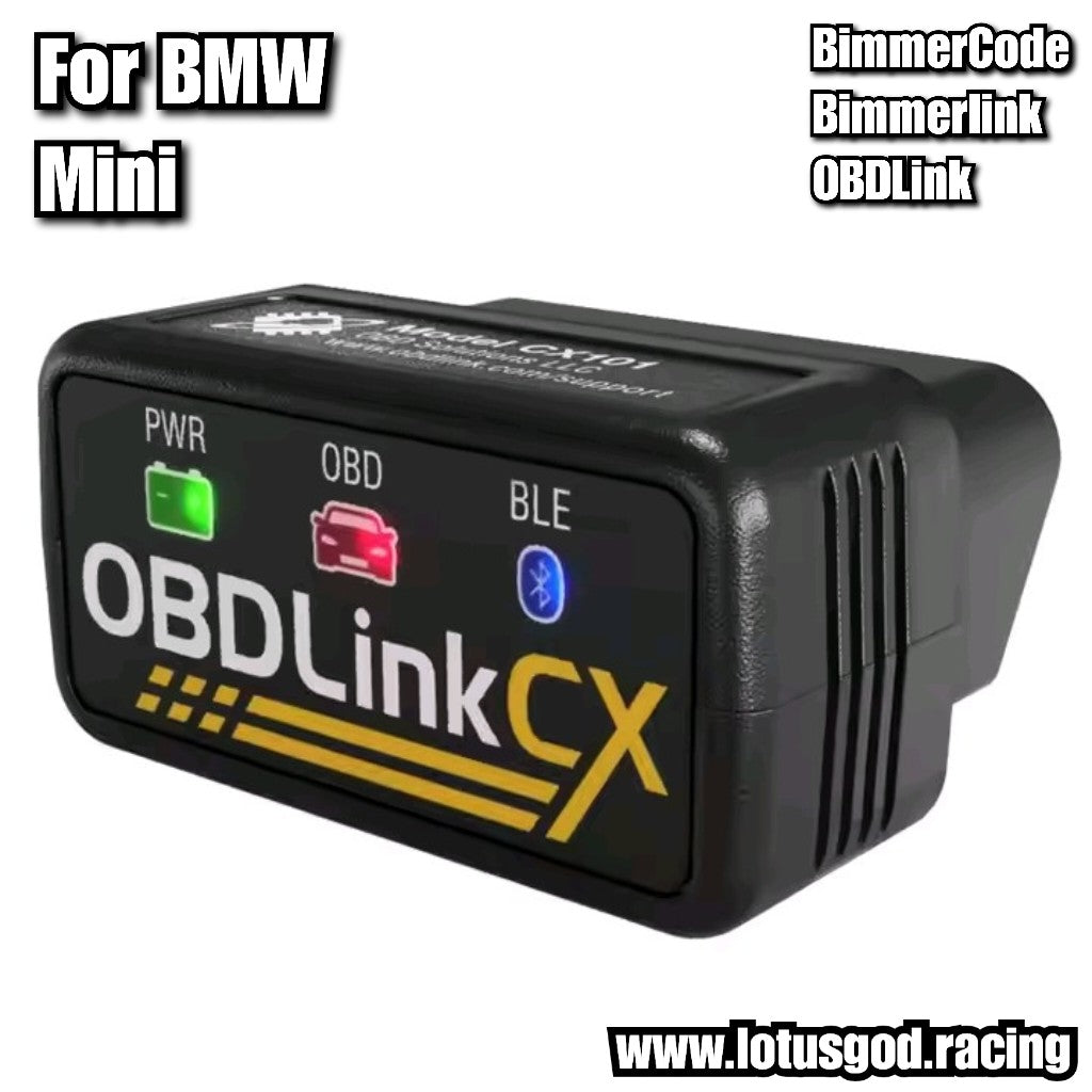 OBDLink CX BimmerCode Bimmerlink Bluetooth 5.1 BLE OBD2 Adapter – OBD Link Optimized For BMW & Mini Above 2008 On Hp Android IOS IPhone Apple