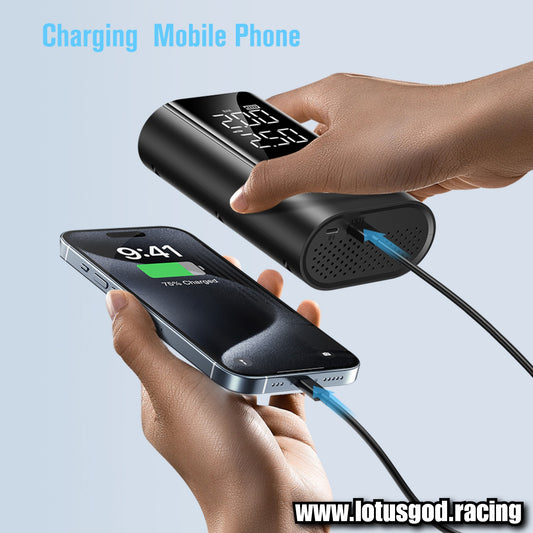 10000mah 4 In 1 Portable 12 Volts Car Jump Start + Air Pump Compressor Tyre Inflator + Power Bank + Led Light 12V Car Battery Starter