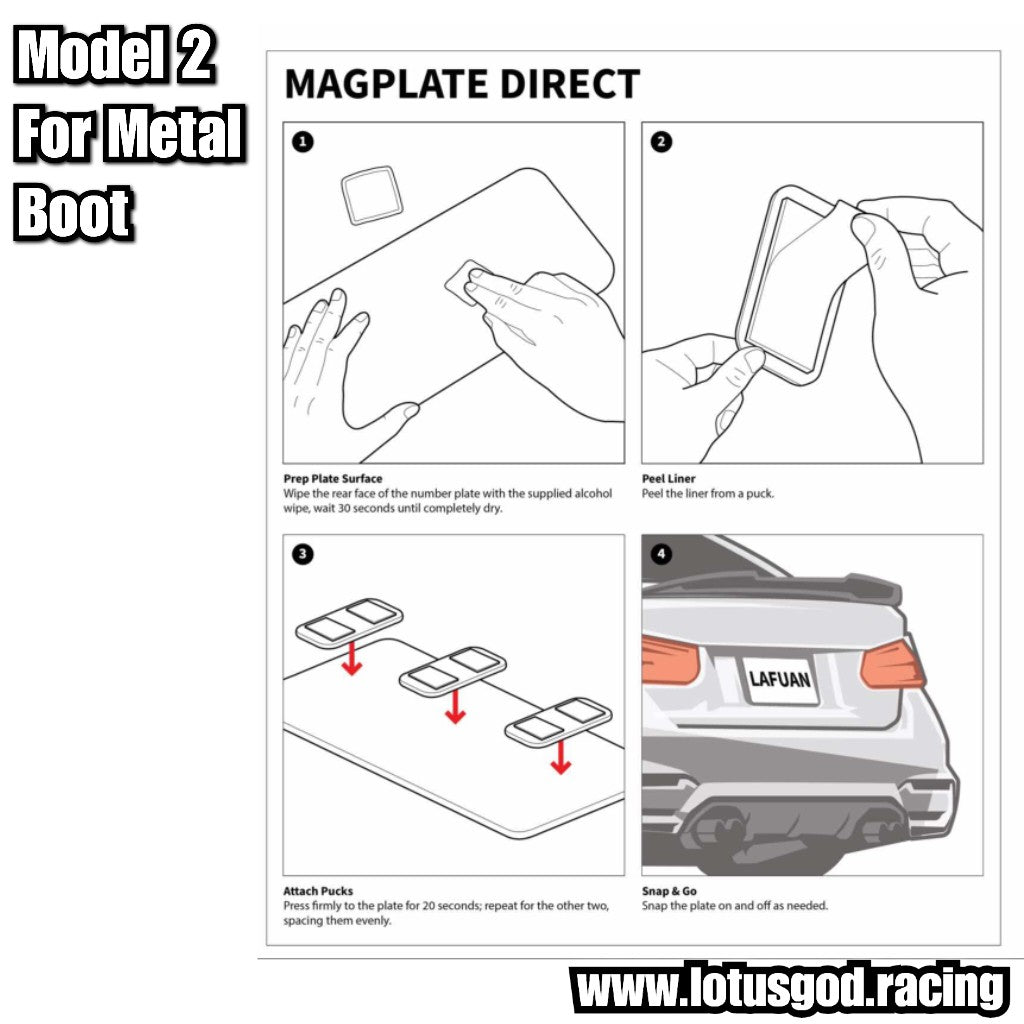 Universal Magnet License Plate Hidden Quick Release Magnetic Removable Mount Licence MagPlate For Car Etc