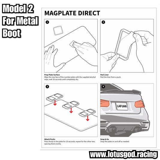 Universal Magnet License Plate Hidden Quick Release Removable Mount Invisible Magnetic Licence MagPlate For Car Etc