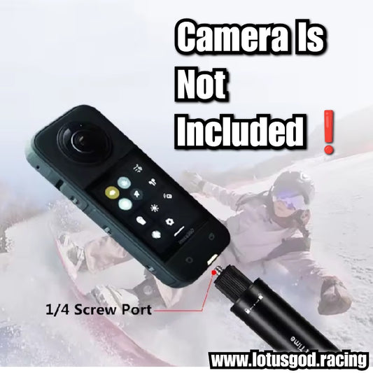 1/4" Ultra Long 3 Meters Carbon Fiber Invisible Selfie Stick (300cm Extendable Pole for Insta360, GoPro & Action Cameras) 3rd Person View