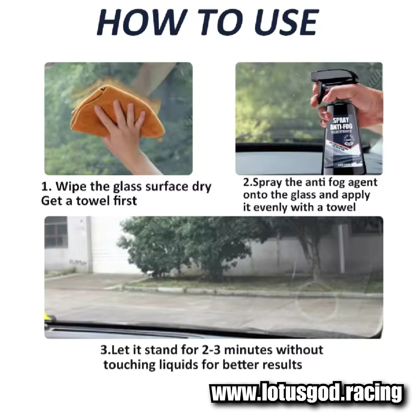 Super Hydrophobic Coating Windshield Water Repellent Anti Fogging Wind Screen Glass Rear View Mirror Polish Auto Cleaning Spray 200ml