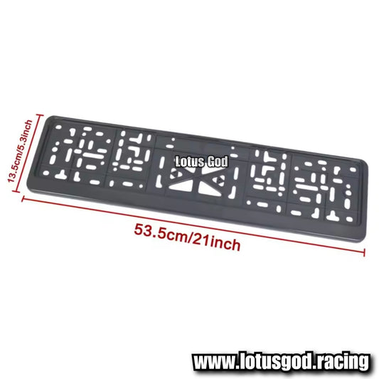 Black Singapore Euro Licence Plate Cover Long Frame For Bmw X Mercedes Benz Amg Car and All Vehicles (2 Pieces)