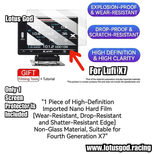 Premium Nano Hard Screen Protector Film For LUFI X7 Obd2 Digital Speedometer (1 Piece Pack)