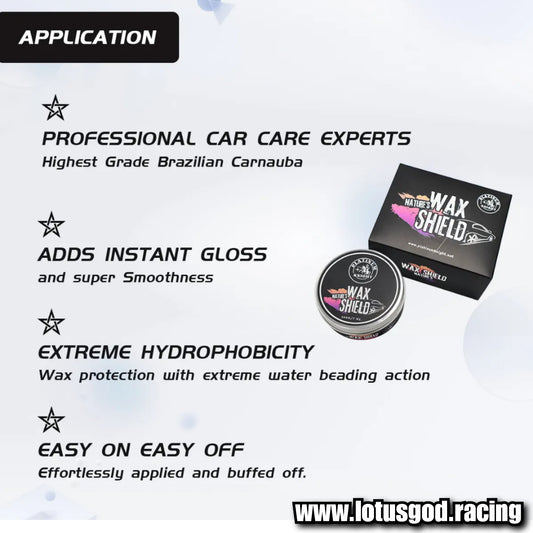 Premium Peach Gloss Polish & Shine Wax Shield Hydrophobic Paint Protection For All Car Bikes Lorry Van Pick Up Etc 200g