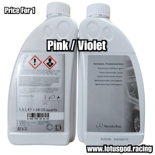Genuine Original Mercedes Benz Engine Coolant Pink Blue Antifreeze Concentrate (1.5L) 1 Bottle