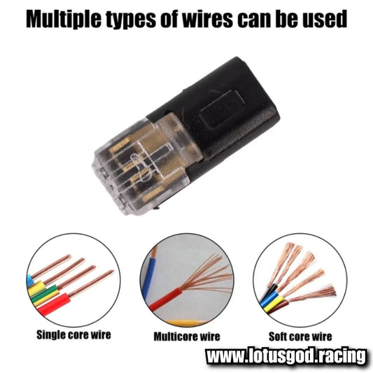 12 Volt Quick Wire Connection Solder Free Terminal Weatherproof Connector Plugs For Led Lights Car Etc (10 Pieces)