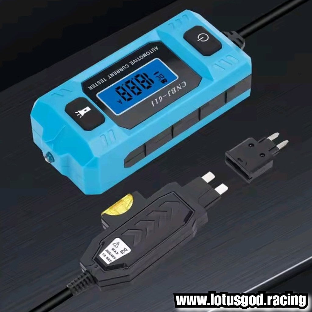 Digital Automotive Fuse Current Tester – 12V/24V/48V Car Leakage Analyzer & Parasitic Drain Diagnostic Tool