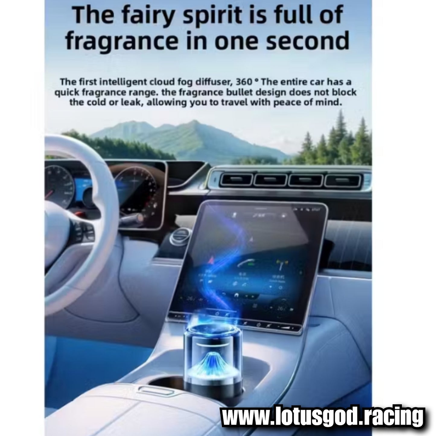 Rechargeable Auto Cloud Aroma Automatic Air Diffuser Mist Bomb Smart Aromatherapy Air Freshener Perfume Fragrance For All Vehicle Car Etc