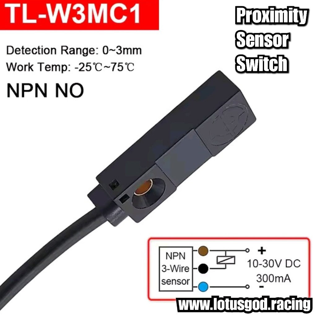 10V-30V DC Mini Inductive Proximity Sensor Switch | 3-Wire NPN Normally Open (NO) Automation 3D Printer Car Etc | TL-W3MC1 (1 Piece)