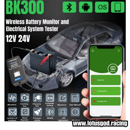 12V | 24V Wireless Bluetooth Battery Health Volt Monitor & Electrical System Alternator Crank Tester App For Hp Android IOS IPhone Apple