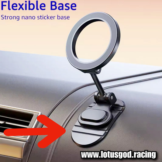 Universal 360 Degree Foldable Magnetic Car Phone Holder for MagSafe Dashboard Magnet Car Mount for iPhone Android Handphone Etc