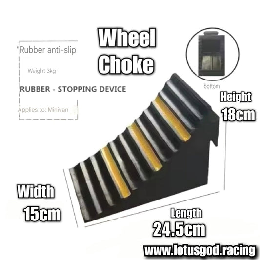 Universal Solid Big Wheel Chock Heavy Duty Rim Block Anti Slip Slope Plastic Base Tyre Stopper Block For All Vehicle Car Suv Etc (1 Piece)