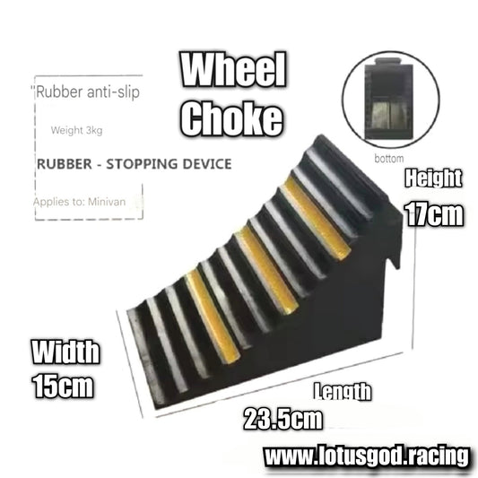 Universal Solid Big Wheel Chock Heavy Duty Rim Block Anti Slip Slope Plastic Base Tyre Stopper Block For All Vehicle Car Suv Etc (1 Piece)