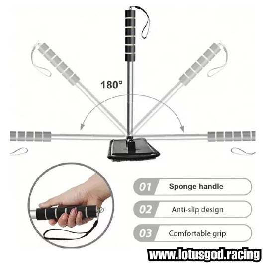 Micro Fiber Window Cleaner Brush Windshield Wiper Microfiber Wiper Cleaning Wash Tool With Extended air Long Handle