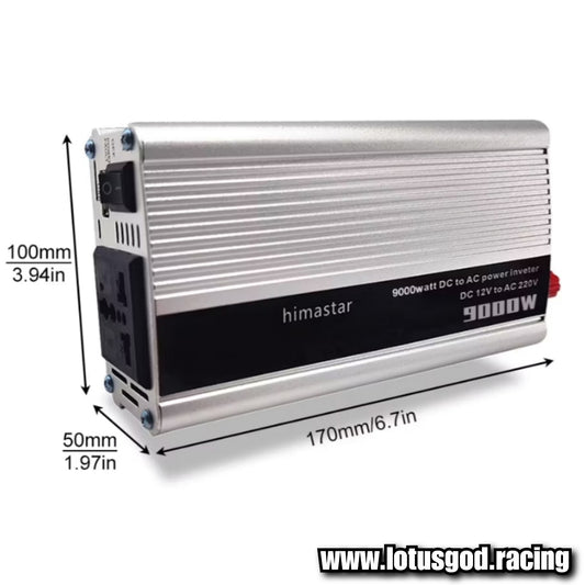 9000W Cigarette Socket Lighter + 12 Volt Cable Inverter 12V To 220V Plug Voltage Converter + USB | EU/UK/AU/Universal Socket Auto Car Accessories