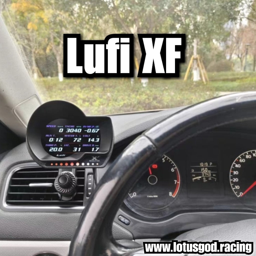 360 Degree Universal Straight Round Square Vertical Air Con Vent Mount Holder For Lufi OBD2 Performance Racing Gauge (XF, XS, X7 Compatible)