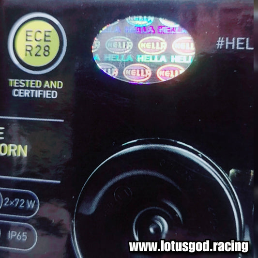 12 Volts Hella Te12 Trumpet Horn Black Electric Very Loud 110 Decibel For Car Van Pick Up Truck Motorcycle Spaceship Etc (2 Pieces)
